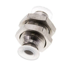 raccord enfichable de 6 mm Acier inoxydable/PA EPDM/PTFE Bulkhead