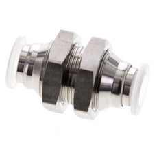 raccord enfichable de 8 mm Acier inoxydable/PA EPDM/PTFE Bulkhead
