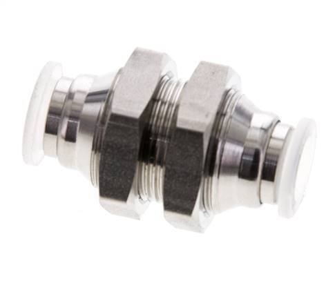 raccord enfichable de 8 mm Acier inoxydable/PA EPDM/PTFE Bulkhead