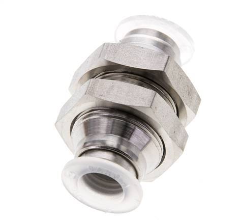 raccord enfichable de 8 mm Acier inoxydable/PA EPDM/PTFE Bulkhead