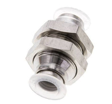 raccord enfichable de 8 mm Acier inoxydable/PA EPDM/PTFE Bulkhead