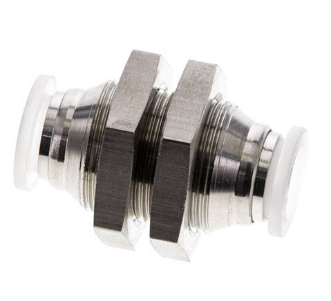 raccord enfichable 10mm Acier inoxydable/PA EPDM/PTFE Bulkhead