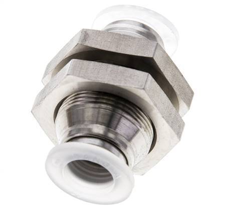 raccord enfichable 10mm Acier inoxydable/PA EPDM/PTFE Bulkhead