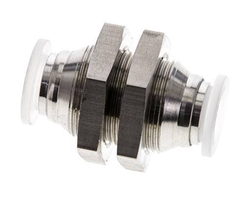 raccord enfichable 10mm Acier inoxydable/PA EPDM/PTFE Bulkhead