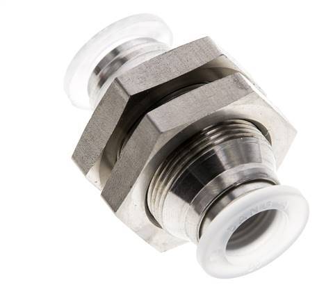 raccord enfichable 10mm Acier inoxydable/PA EPDM/PTFE Bulkhead