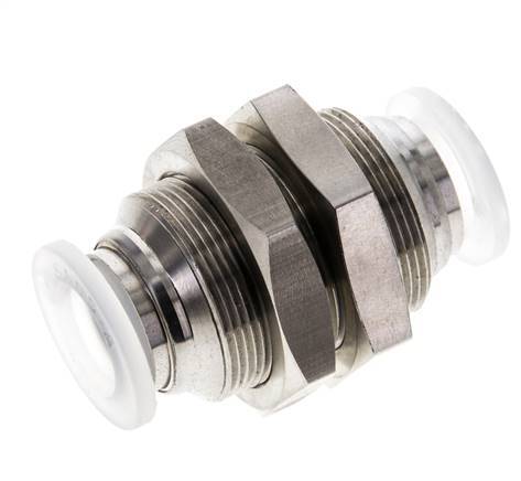 raccord enfichable de 12 mm Acier inoxydable/PA EPDM/PTFE Bulkhead