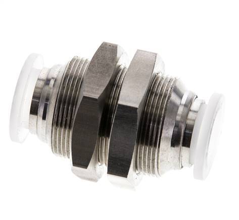 raccord enfichable de 12 mm Acier inoxydable/PA EPDM/PTFE Bulkhead