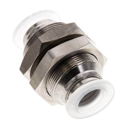 raccord enfichable de 12 mm Acier inoxydable/PA EPDM/PTFE Bulkhead