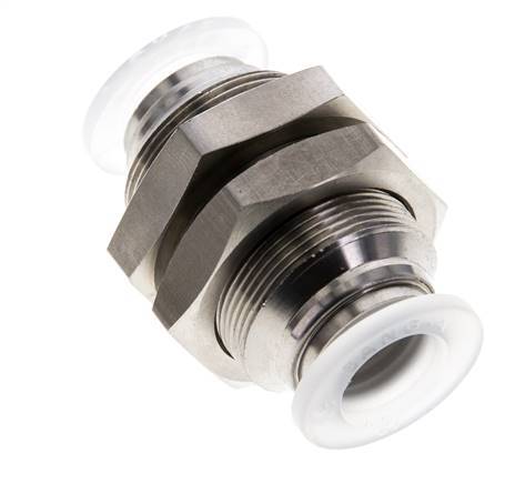 raccord enfichable de 12 mm Acier inoxydable/PA EPDM/PTFE Bulkhead