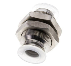 raccord enfichable de 12 mm Acier inoxydable/PA EPDM/PTFE Bulkhead