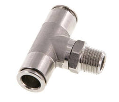 té en ligne 10mm x R1/4'' Raccord enfichable à filets mâles en acier inoxydable FKM rotatif