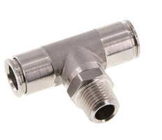 té en ligne 10mm x R1/4'' Raccord enfichable à filets mâles en acier inoxydable FKM rotatif