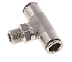 té en ligne 10mm x R1/4'' Raccord enfichable à filets mâles en acier inoxydable FKM rotatif