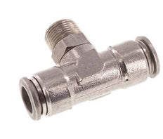 té en ligne 12mm x R3/8'' Raccord enfichable à filets mâles en acier inoxydable FKM rotatif
