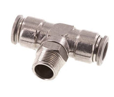 té en ligne 12mm x R3/8'' Raccord enfichable à filets mâles en acier inoxydable FKM rotatif