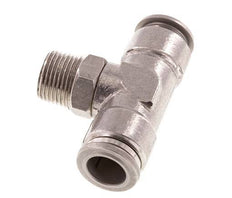 té en ligne 12mm x R3/8'' Raccord enfichable à filets mâles en acier inoxydable FKM rotatif