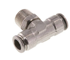 té en ligne 12mm x R1/2'' Raccord enfichable à filets mâles en acier inoxydable FKM rotatif