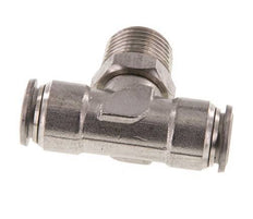 té en ligne 12mm x R1/2'' Raccord enfichable à filets mâles en acier inoxydable FKM rotatif