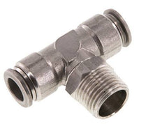 té en ligne 12mm x R1/2'' Raccord enfichable à filets mâles en acier inoxydable FKM rotatif