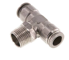 té en ligne 12mm x R1/2'' Raccord enfichable à filets mâles en acier inoxydable FKM rotatif