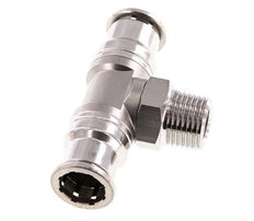 té en ligne 16mm x R1/2'' Raccord enfichable à filets mâles en acier inoxydable FKM rotatif