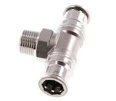 té en ligne 16mm x R1/2'' Raccord enfichable à filets mâles en acier inoxydable FKM rotatif