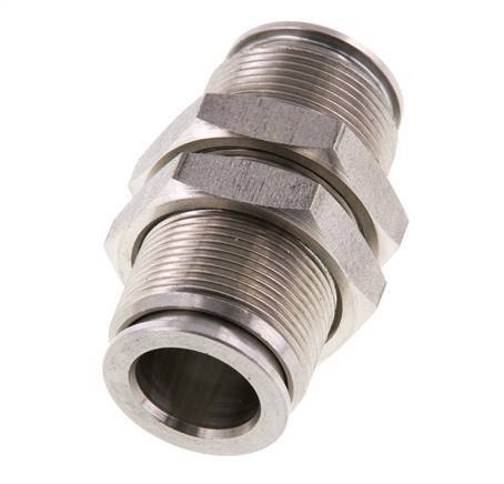 raccord enfichable 12mm Acier inoxydable FKM Bulkhead