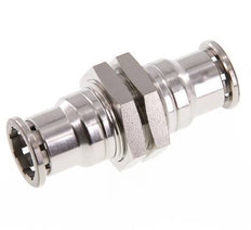 16mm Push-in Fitting Stainless Steel FKM Bulkhead