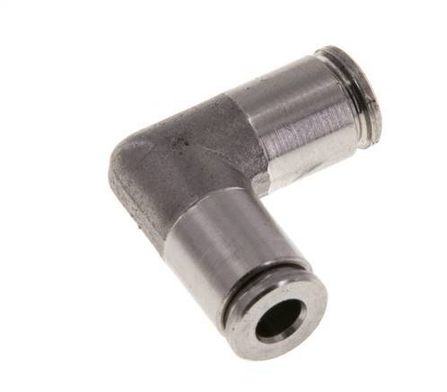 Raccord enfichable coudé 90deg 4mm Acier inoxydable FKM