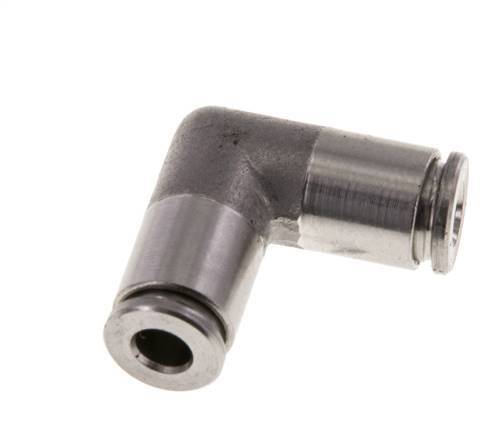 Raccord enfichable coudé 90deg 4mm Acier inoxydable FKM