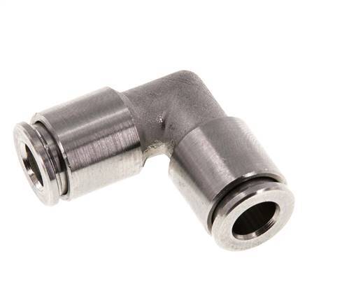 Raccord enfichable coudé 90deg 6mm Acier inoxydable FKM