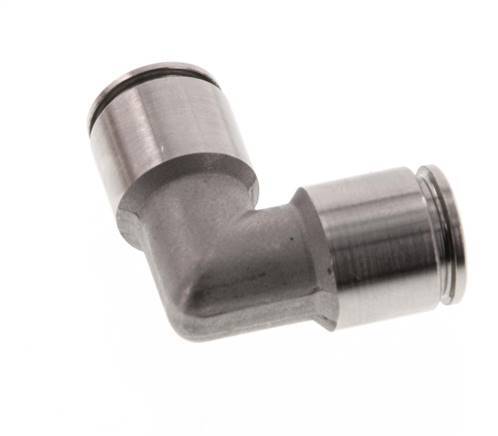 Raccord enfichable coudé 90deg 8mm Acier inoxydable FKM