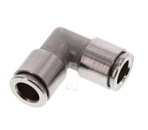 Raccord enfichable coudé 90deg 8mm Acier inoxydable FKM