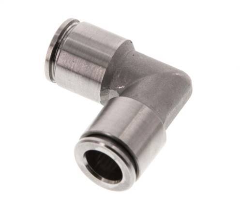 Raccord enfichable coudé 90deg 8mm Acier inoxydable FKM