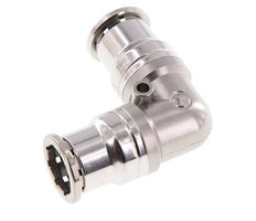 Raccord enfichable coudé 90deg 16mm Acier inoxydable FKM