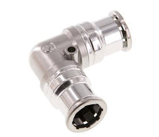 Raccord enfichable coudé 90deg 16mm Acier inoxydable FKM