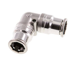 Raccord enfichable coudé 90deg 16mm Acier inoxydable FKM