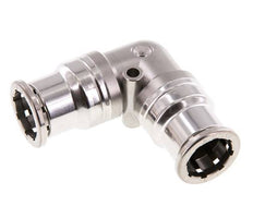 Raccord enfichable coudé 90deg 16mm Acier inoxydable FKM