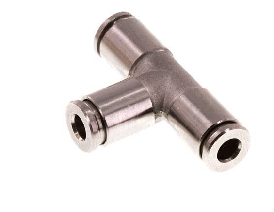 Raccord enfichable en T 4mm Acier inoxydable FKM