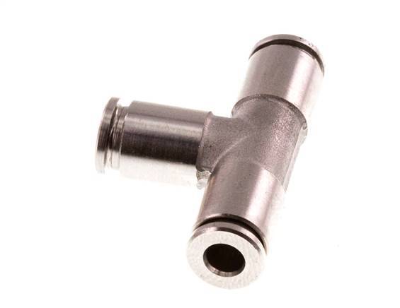 Raccord enfichable en T 4mm Acier inoxydable FKM