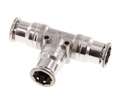 Raccord enfichable en T 16mm Acier inoxydable FKM