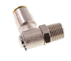 Raccord enfichable coudé 90deg 4mm x R1/8'' avec filets mâles Laiton NBR RotatifHaute pression