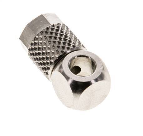 Raccord Banjo 6x4 & M5 en laiton nickele [5 pièces].