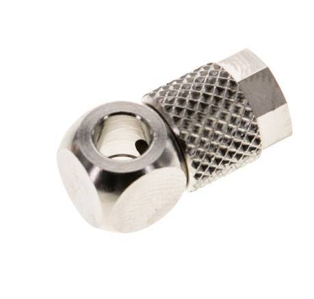 Raccord Banjo 6x4 & M5 en laiton nickele [5 pièces].