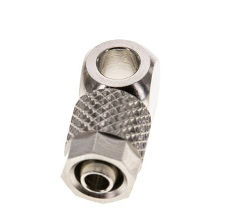 Raccord Banjo 6x4 & M5 en laiton nickele [5 pièces].