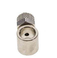 6x4 & G1/8'' Raccord Banjo à poussoir en laiton nickele [2 Pièces]