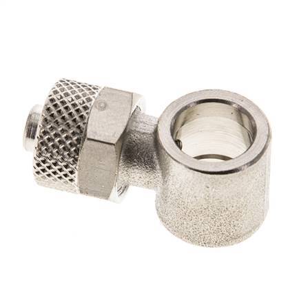 8x6 & G1/8'' Raccord Banjo à poussoir en laiton nickele [2 Pièces]