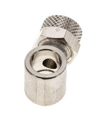 8x6 & G1/8'' Raccord Banjo à poussoir en laiton nickele [2 Pièces]