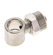 8x6 & G1/8'' Raccord Banjo à poussoir en laiton nickele [2 Pièces]