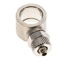 6x4 & G1/4'' Nickel plated Brass Banjo Push-on Fitting [2 Pieces]